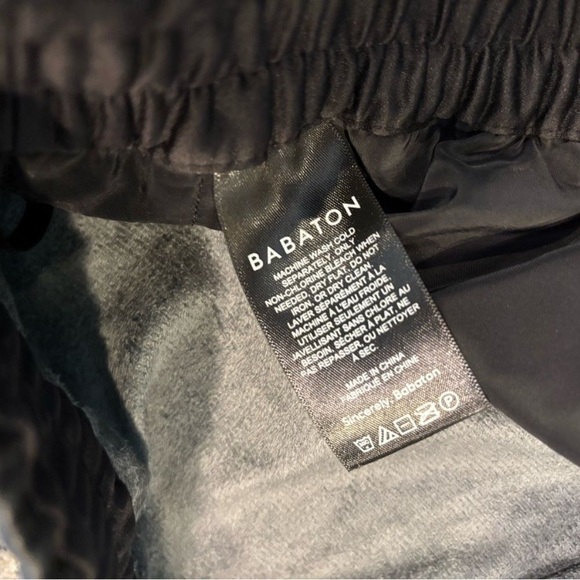 Aritzia Babaton Black faux jogger Ankle Pants NWT - Picture 5 of 6